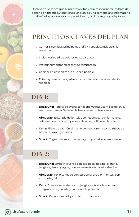 Página real 16 del bonus antiinflamatorio